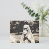 Creepisches Vintages Ghost-Eis Postkarte (Stehend Vorderseite)