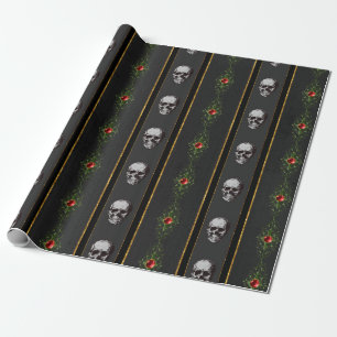 Creepisches Weihnachtskulptepapier Geschenkpapier