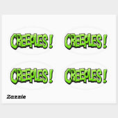 Creeples-Aufkleber Ovaler Aufkleber (Blatt)