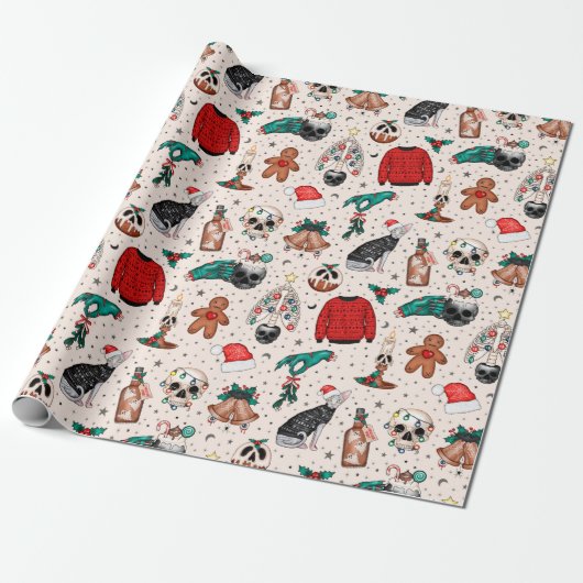 Creepmas Going Weihnachtswrapping Paper Geschenkpapier (Ungerollt)
