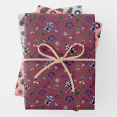 Creepmas mit Spuk Haus, Schädel, Kränze, Sarg Geschenkpapier Set (Beispiel)