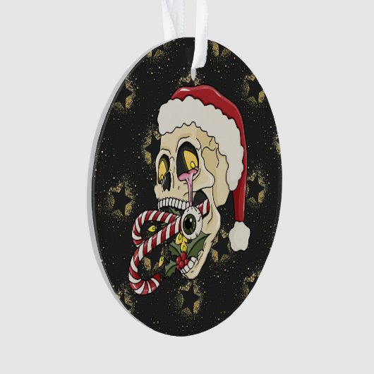 Creepmas Santa Skull Ornament (Vorderseite)