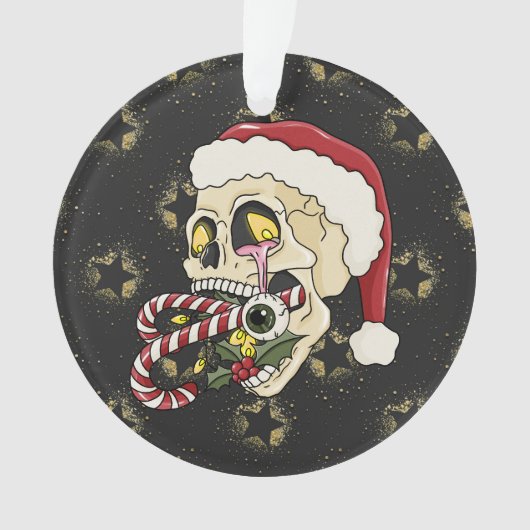 Creepmas Santa Skull Ornament (Vorderseite)
