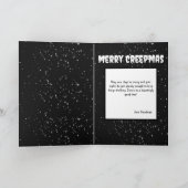 Creepmas Spooky Boy Gothic Vintag Karte (Innenseite)