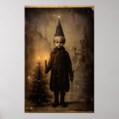 Creepmas Spooky Gothic Vintag Boy Poster (Vorne)