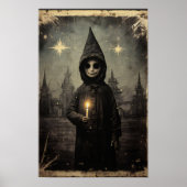 Creepmas Spooky Gothic Vintag Boy Poster (Vorne)