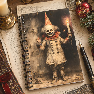 Creepmas Spooky Gothic Vintag Clown Notizblock