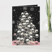 Creepmas Spooky Skulls Gothic Karte (Vorderseite)