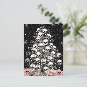 Creepmas Spooky Skulls Gothic Postkarte