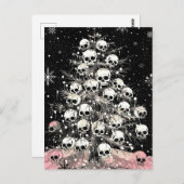 Creepmas Spooky Skulls Gothic Postkarte (Vorne/Hinten)
