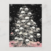 Creepmas Spooky Skulls Gothic Postkarte (Vorderseite)