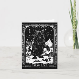 Creepmas Vintage Die Yule-Katze Tarotkarte Dunkle Karte