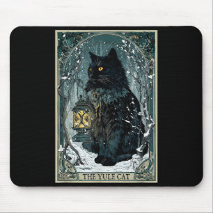 Creepmas Vintage Die Yule-Katze Tarotkarte Dunkle  Mousepad