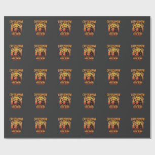 Creepshow Halloween Zombie Spukhaus Sonnenuntergan Geschenkpapier