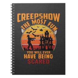 Creepshow Halloween Zombie Spukhaus Sonnenuntergan Notizblock