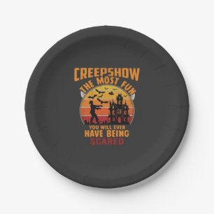 Creepshow Halloween Zombie Spukhaus Sonnenuntergan Pappteller