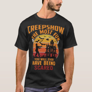 Creepshow Halloween Zombie Spukhaus Sonnenuntergan T-Shirt