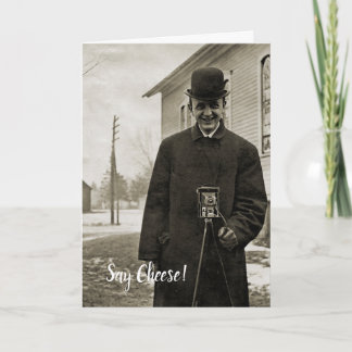Creepy 1890's sagen Käse-Kamera-Typ-Fotografie Karte