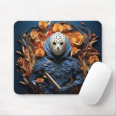 Creepy 3D Man in Mask Mousepad (Mit Mouse)