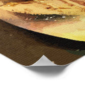 Creepy Alien im Jar Abstrakte Science Fiction Kuns Poster (Ecke)