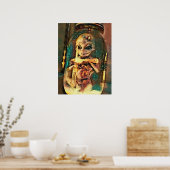 Creepy Alien im Jar Abstrakte Science Fiction Kuns Poster (Küche)