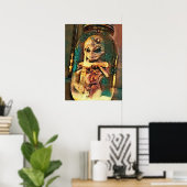 Creepy Alien im Jar Abstrakte Science Fiction Kuns Poster (Heimbüro)
