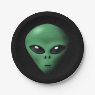 Creepy alien pappteller