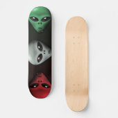 Creepy alien skateboard (Vorderseite)