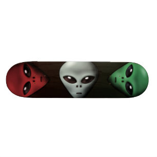 Creepy alien skateboard