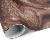 Creepy Alien Tentacle Dark Brown Geschenkpapier (Rolleneckpunkt)