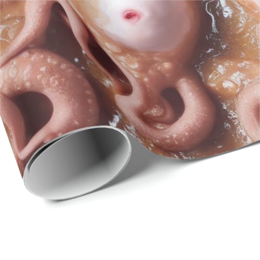 Creepy and Gross Alien Eyeball and Tentacle Stew Geschenkpapier (Rolleneckpunkt)