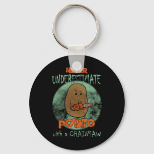 Creepy Angry Potato Chainsaw Horror Movie Lovers H Schlüsselanhänger
