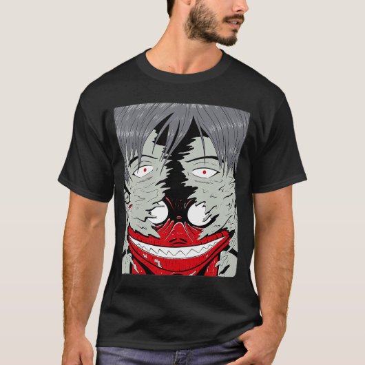 Creepy Anime Horror friends T-Shirt (Vorderseite)