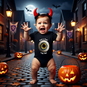 Creepy anpassbarer Augenspion mit meinem gruselige Baby Strampler