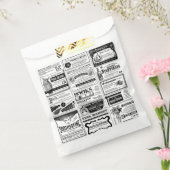 Creepy antique halloween Newspapier weiß Geschenktütchen (Versiegelt)