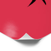 Creepy Art komisches Gothic Hand Biting Blume Mons Poster (Ecke)