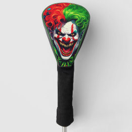 Creepy Beängstigend Bright Hair Männlicher Clown K Golf Headcover