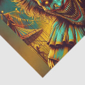 Creepy Beängstigend Clown Decoupage Paper Seidenpapier (Ausschnitt)