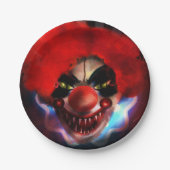 Creepy Beängstigend Killer Clown Halloween-Party Pappteller (Vorderseite)