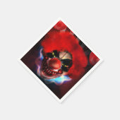 Creepy Beängstigend Killer Clown Halloween-Party Serviette (Ecke)