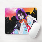 Creepy beängstigende Friseur-Schädel-Mausunterlage Mousepad (Mit Mouse)