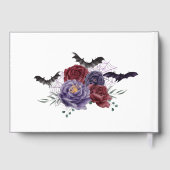 Creepy Beautiful | Dunkelgotische Rose mit Flederm Gästebuch (Rückseite)