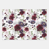 Creepy Beautiful | Dunkelgotische Rose mit Flederm Geschenkpapier Set (Vorderseite)