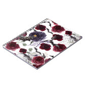 Creepy Beautiful | Dunkelgotische Rose mit Flederm Notizblock (Linke Seite)