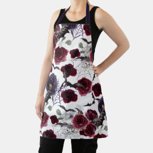 Creepy Beautiful Dunkelgotische Rose mit Flederm Schürze