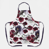 Creepy Beautiful | Dunkelgotische Rose mit Flederm Schürze (Vorderseite)