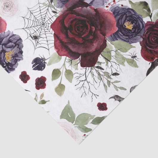 Creepy Beautiful | Dunkelgotische Rose mit Flederm Seidenpapier (Ausschnitt)