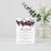 Creepy Beautiful | Dunkle Flora und Fledermäuse De Begleitkarte (Stehend Vorderseite)