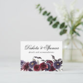 Creepy Beautiful | Dunkle Flora und Fledermäuse De Begleitkarte (Stehend Vorderseite)