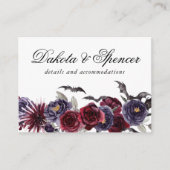 Creepy Beautiful | Dunkle Flora und Fledermäuse De Begleitkarte (Vorderseite)